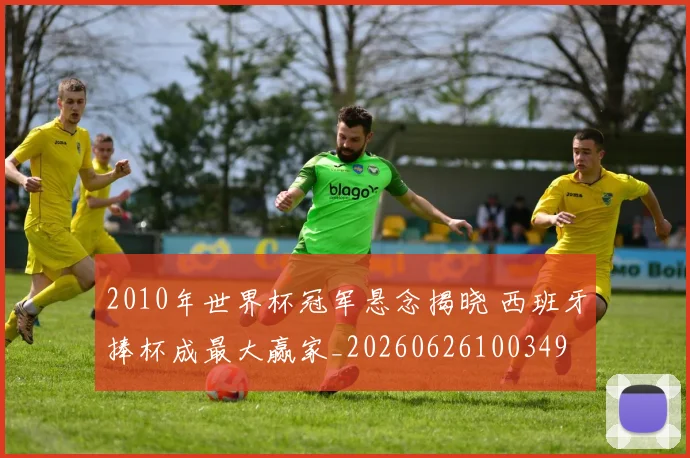 2010年世界杯冠军悬念揭晓 西班牙捧杯成最大赢家_20260626100349